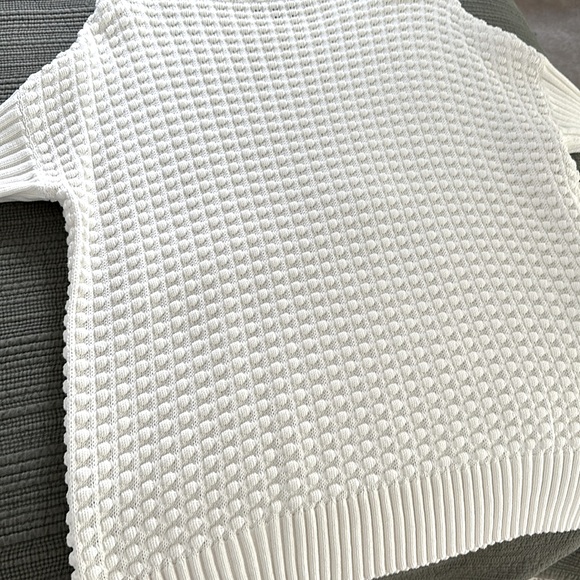 French Connection Mozart Popcorn Cotton Sweater - winter white - Picture 14 of 17